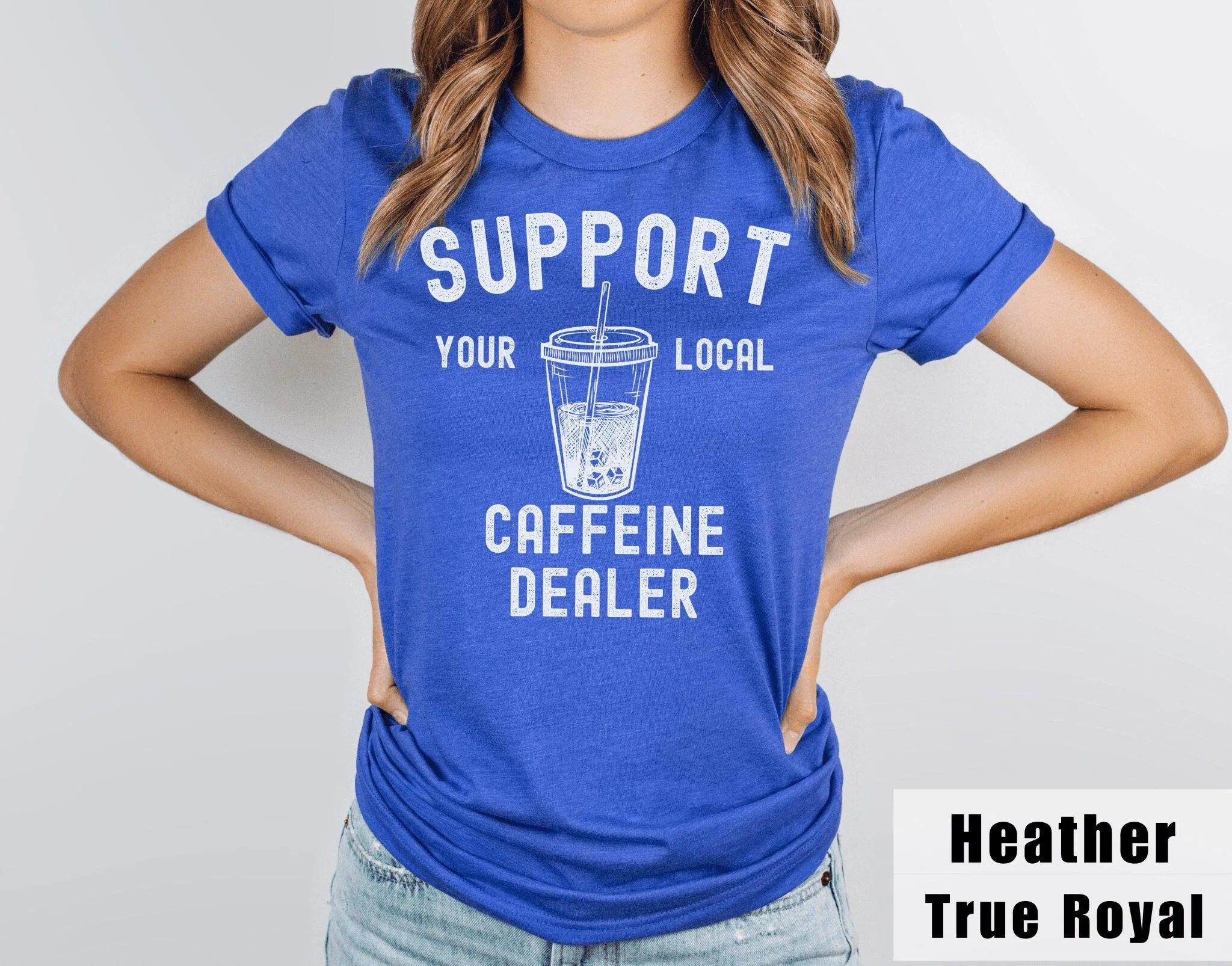 T And Tea Coffee - Iced Coffee T-shirt Steun uw lokale