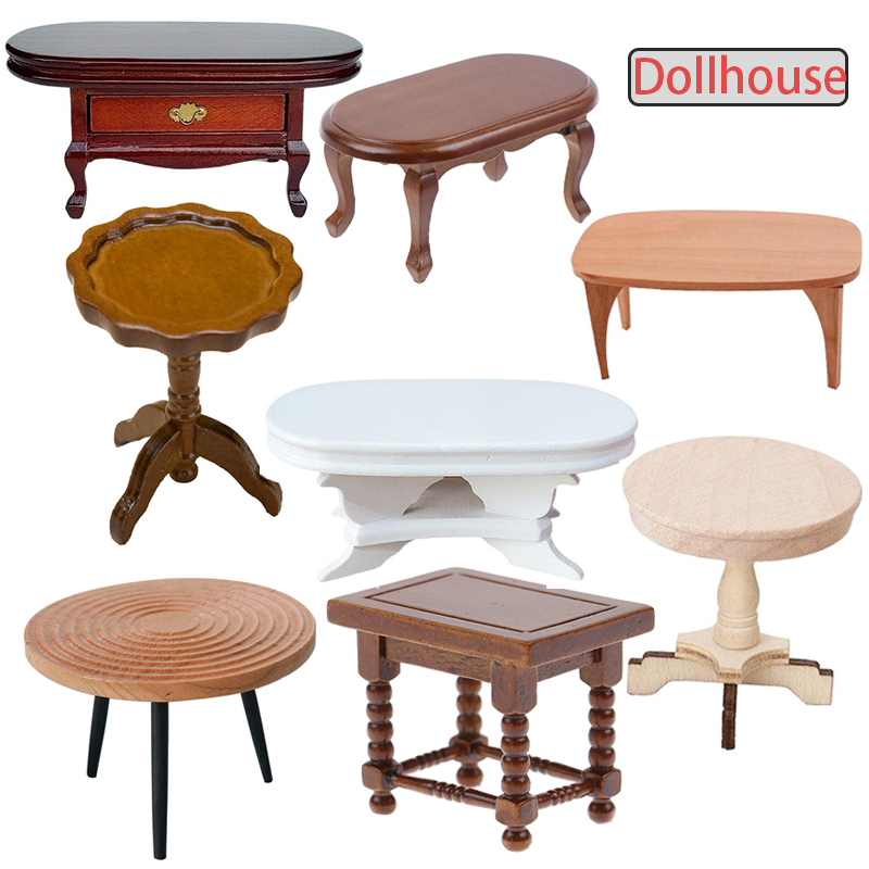 Coffee Tea & Jane - 1:12 poppenhuis miniatuur ronde tafel theetafel