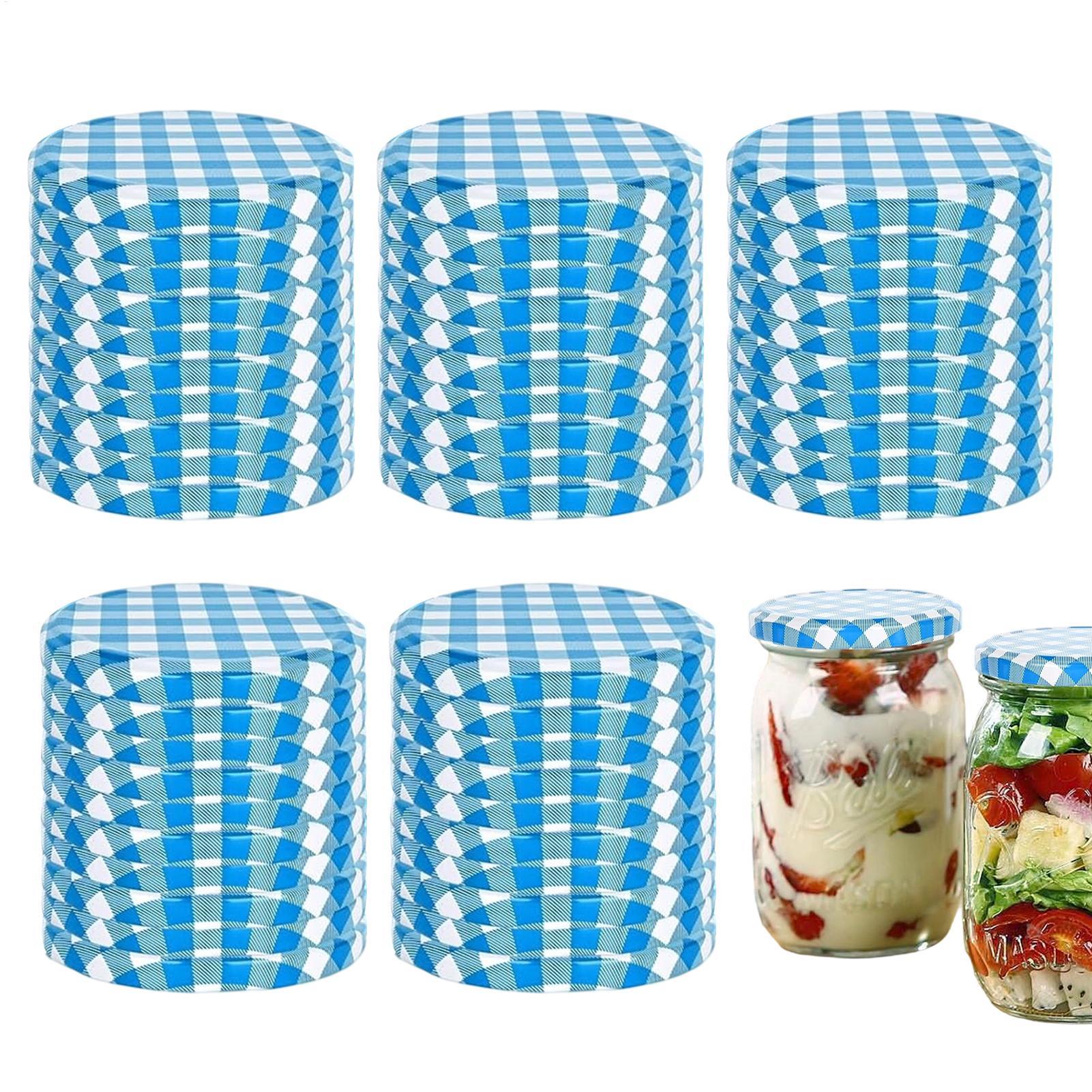 Coffee Tea & Jane - Canning Jar-deksels 50 stuks lekvrije herbruikbare