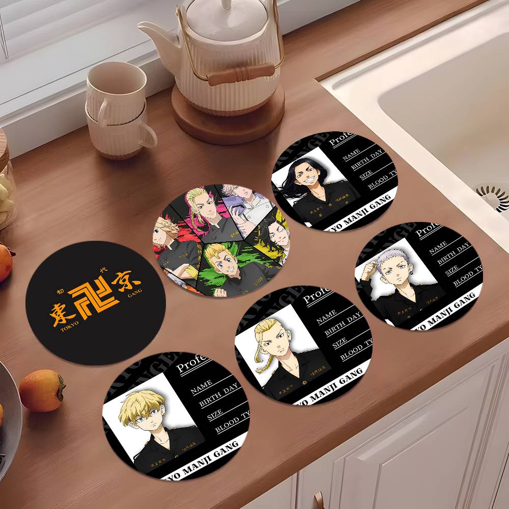 T And Tea Coffee - Anime T-Tokyo R-Revengers Coasters 10cm Rond