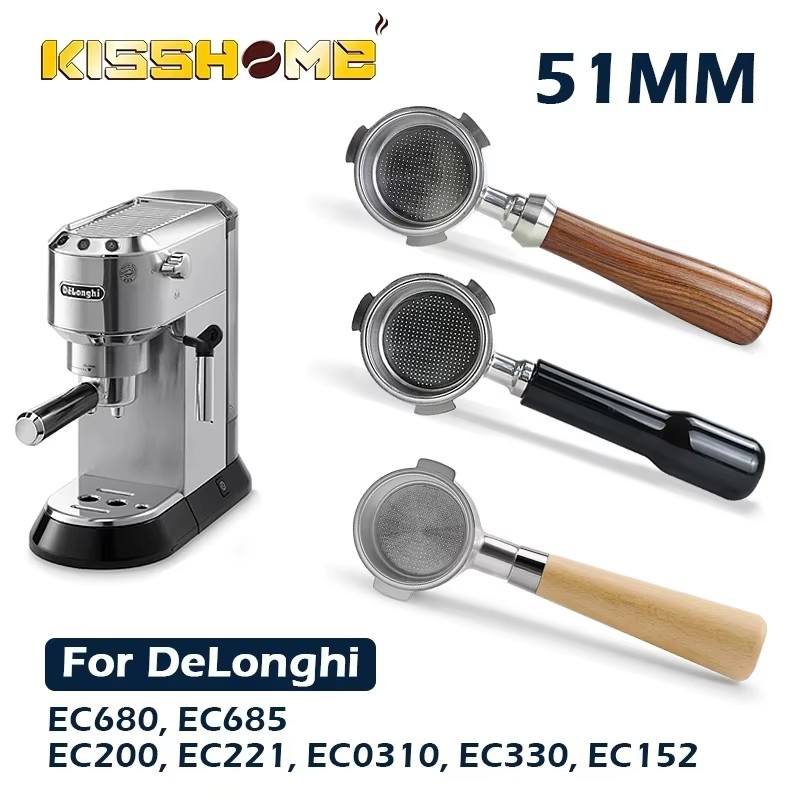 Coffee Tea Making Machine - Koffie Bodemloze Filterhouder 51MM Voor Delonghi