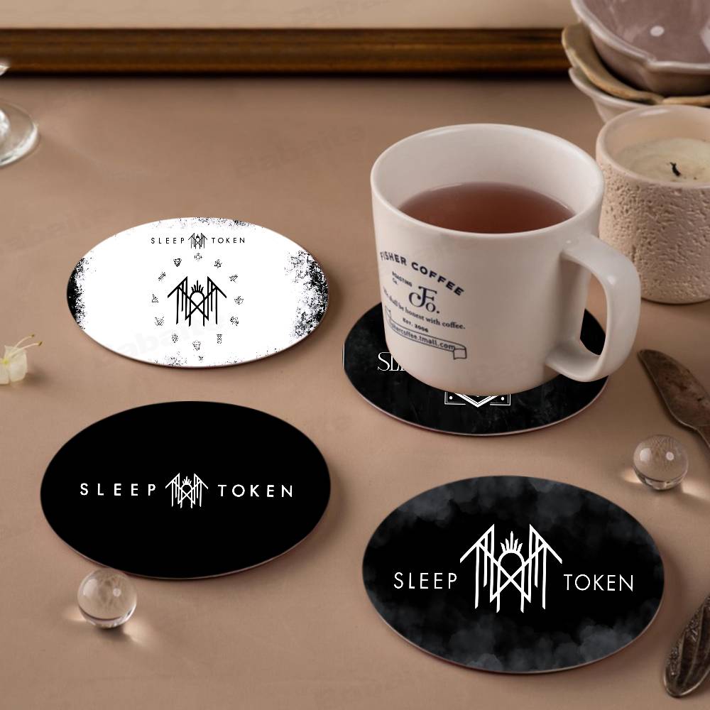 T And Tea Coffee - Populaire band S-Sleep T-Token houten onderzetterset