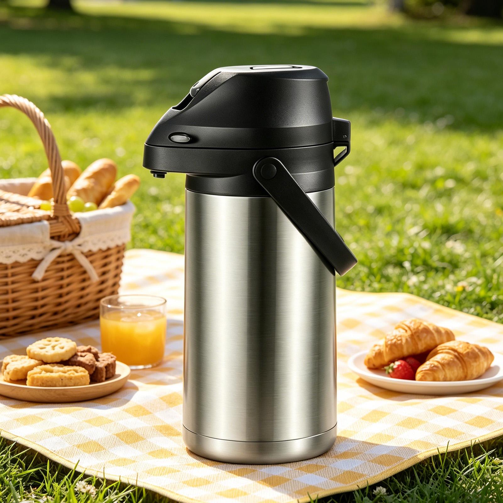 Coffee Tea Urn - RVS thermoskan 1900ml, warme & koude