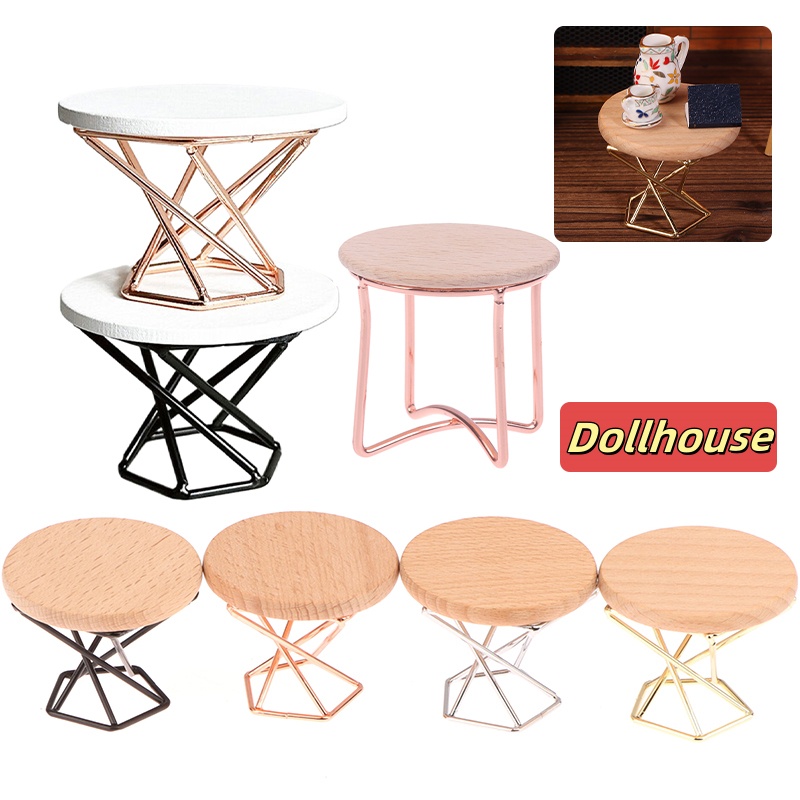 Coffee Tea & Jane - 1/12 Poppenhuis Simulatie Salontafel Ronde Theetafel