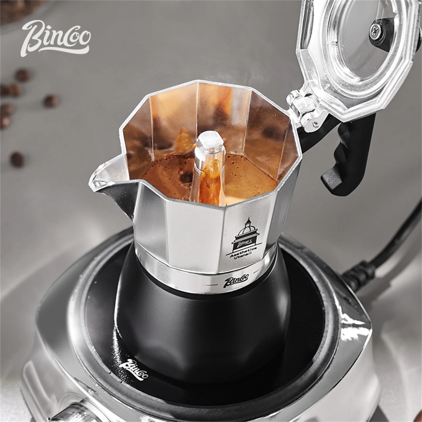 BINCOO Moka Pot met dubbele kl - Coffee Tea Making Machine recensie en prijs