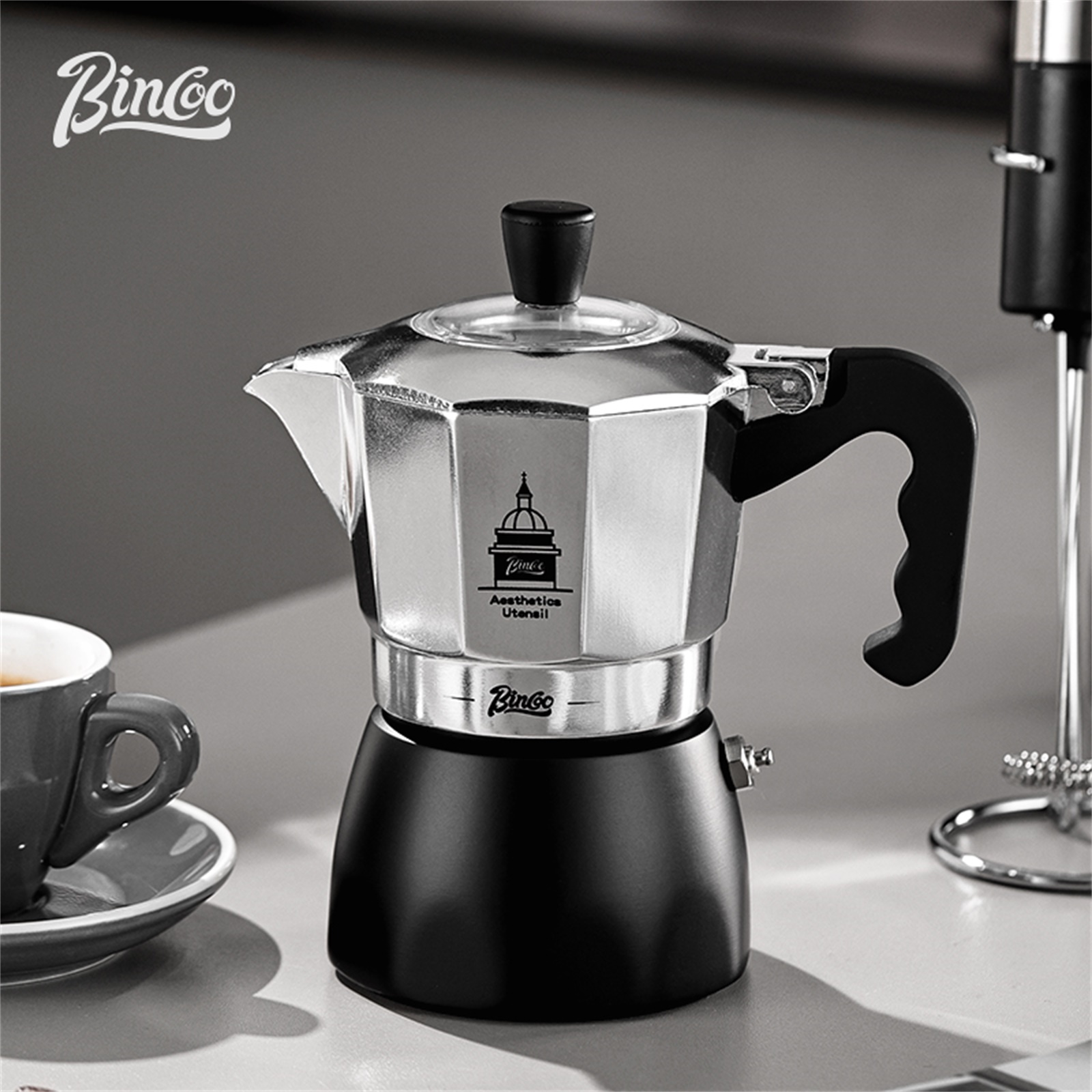 BINCOO Moka Pot met dubbele kl - Coffee Tea Making Machine recensie en prijs