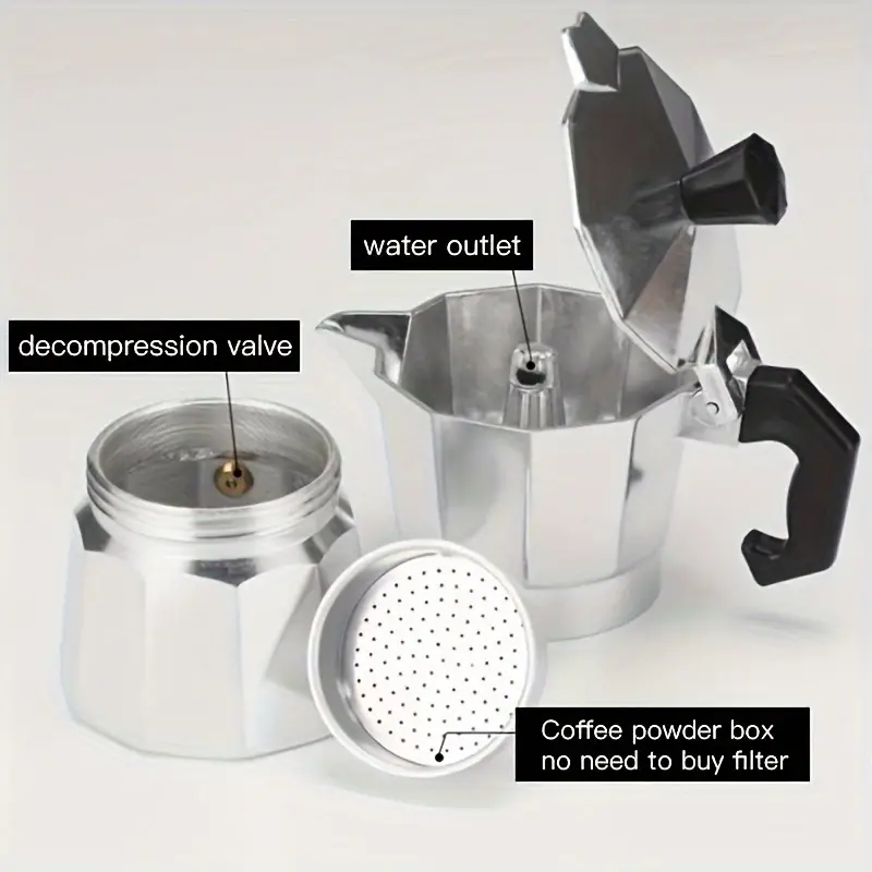 Klassieke aluminium moka pot 5 - Coffee Tea Making Machine recensie en prijs