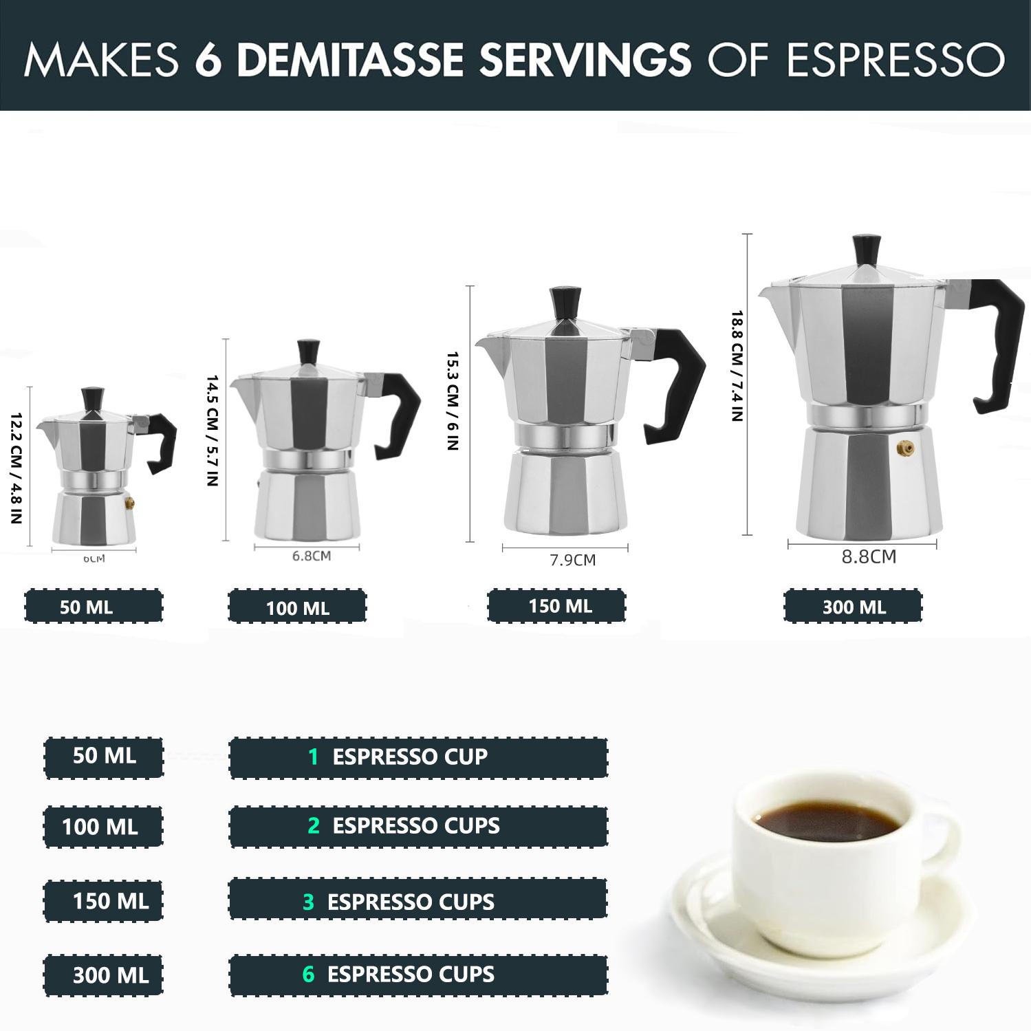 Klassieke aluminium moka pot 5 - Coffee Tea Making Machine recensie en prijs