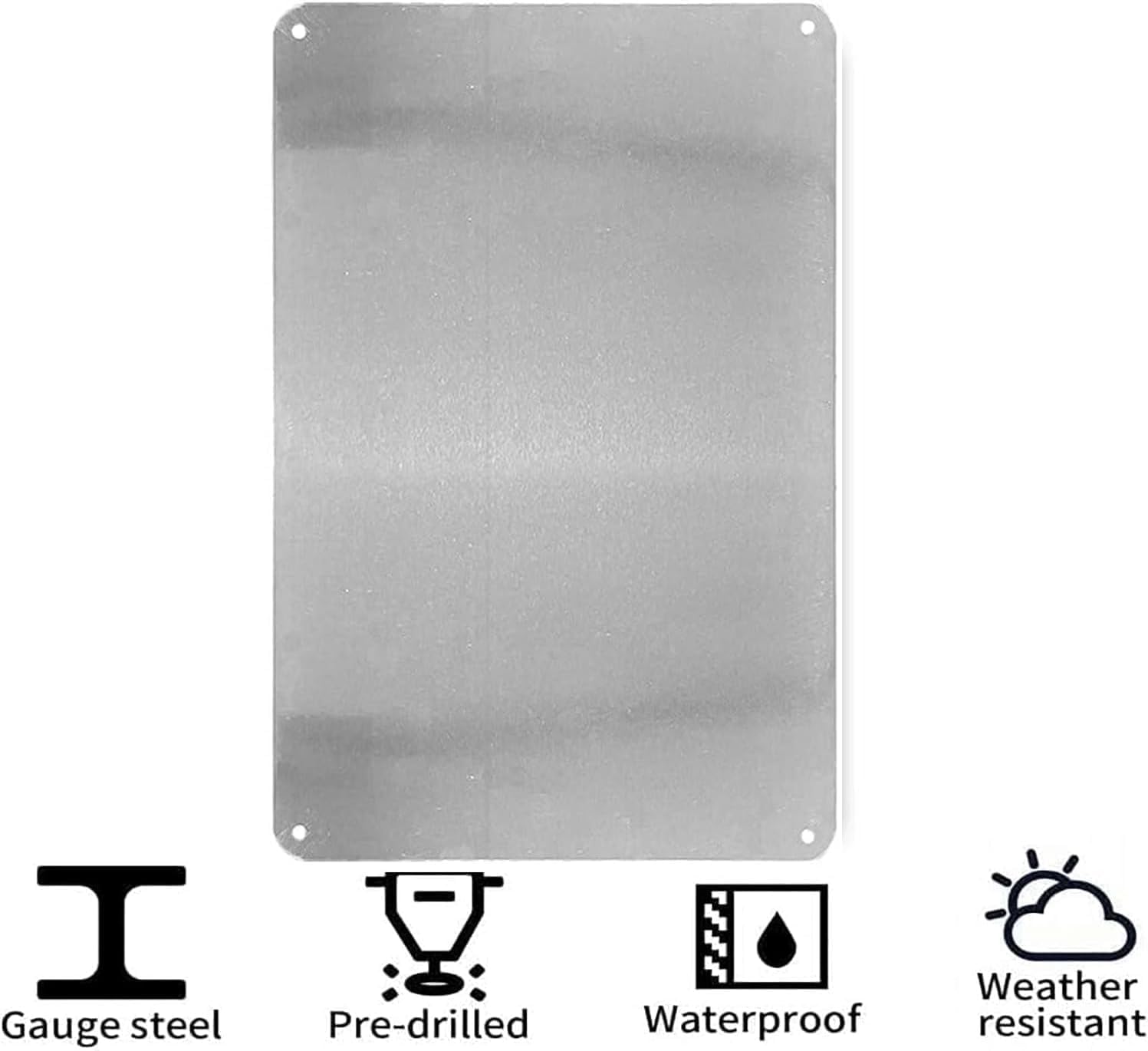 Retro Metalen Bord - 